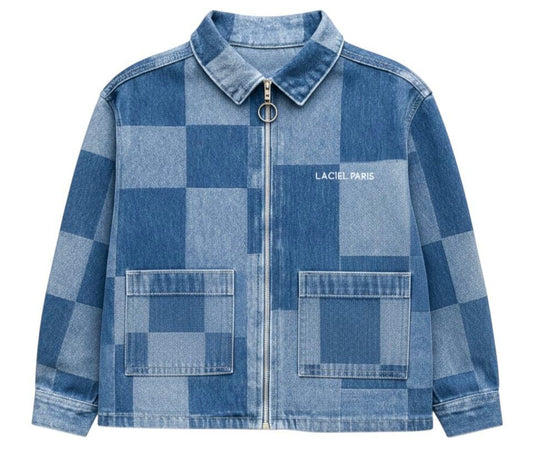 Parçalı Denim Ceket