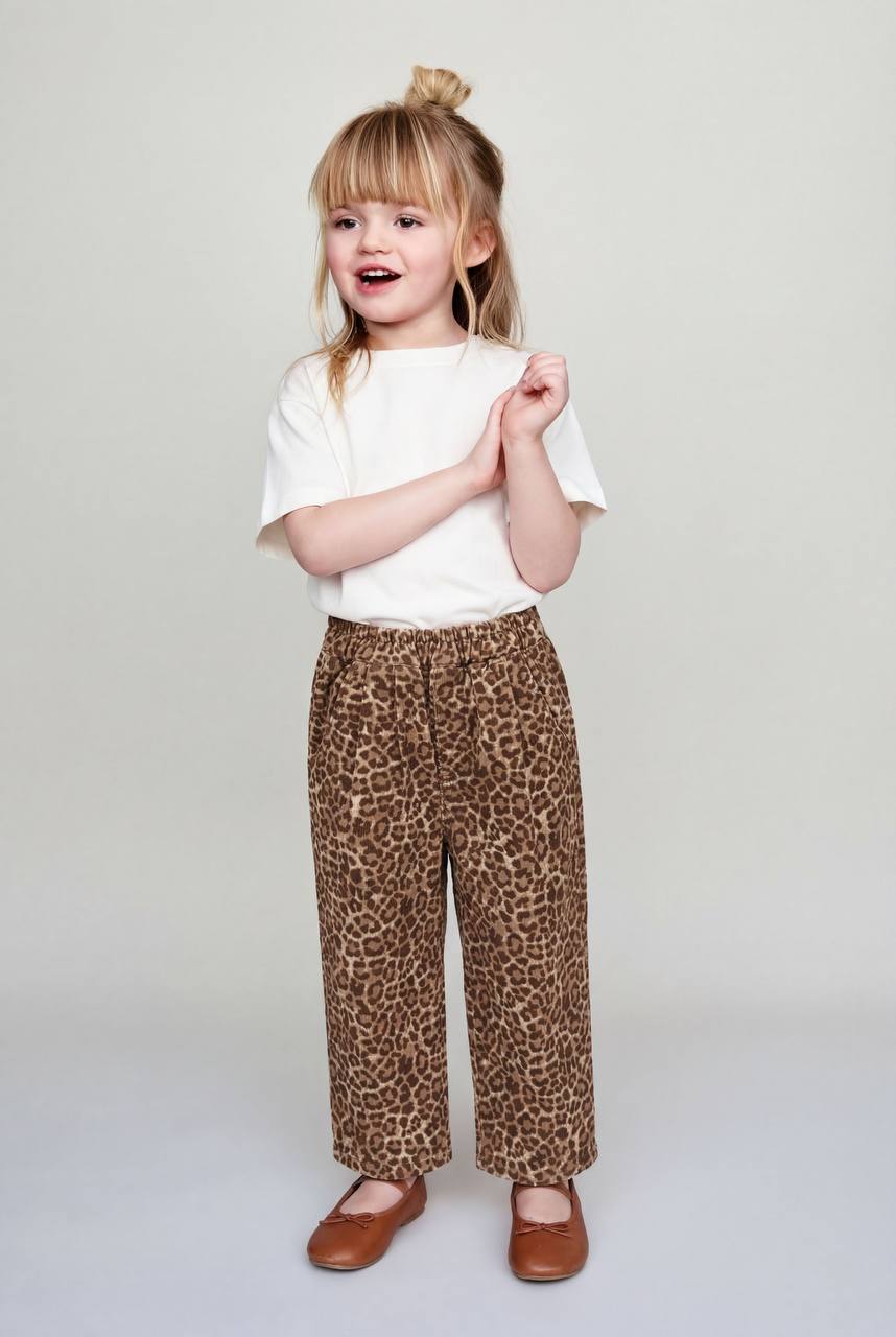 Leopar balon pantolon