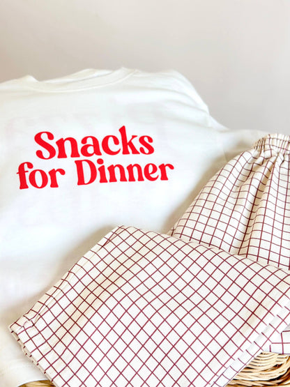 Unisex snacks for dinner takım