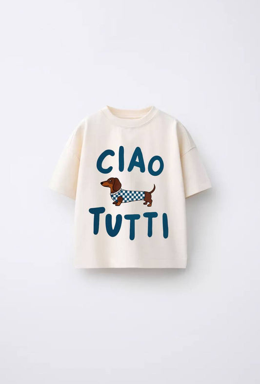 Erkek çocuk Ciao Tutti tişört | Alpy kids