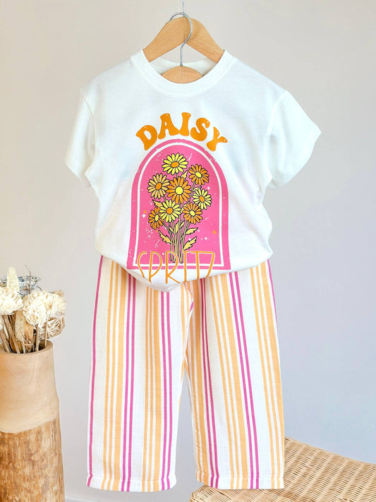 Kız çocuk unicorn daisy Müslin pantolonlu takım