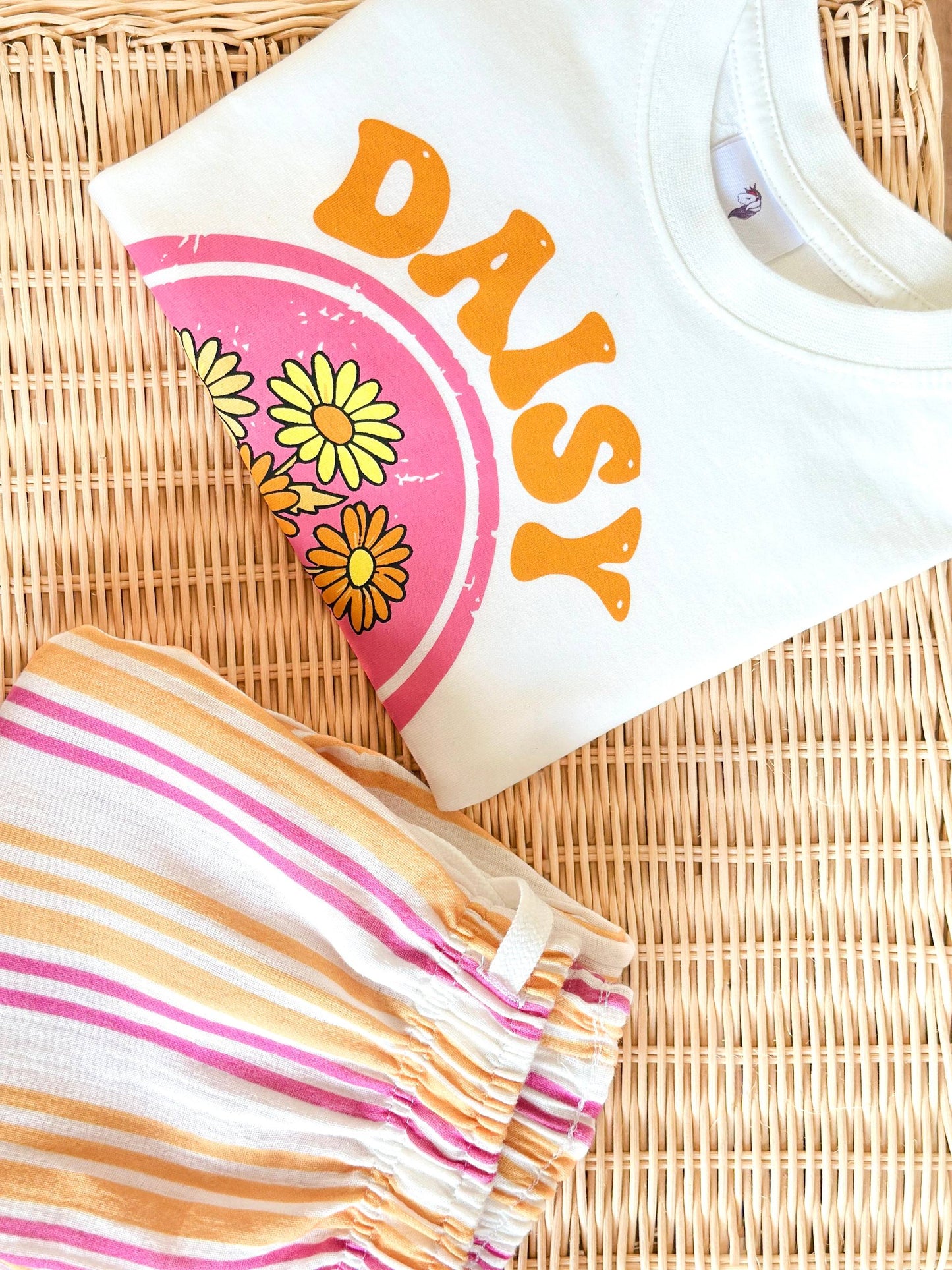 Kız çocuk unicorn daisy Müslin pantolonlu takım
