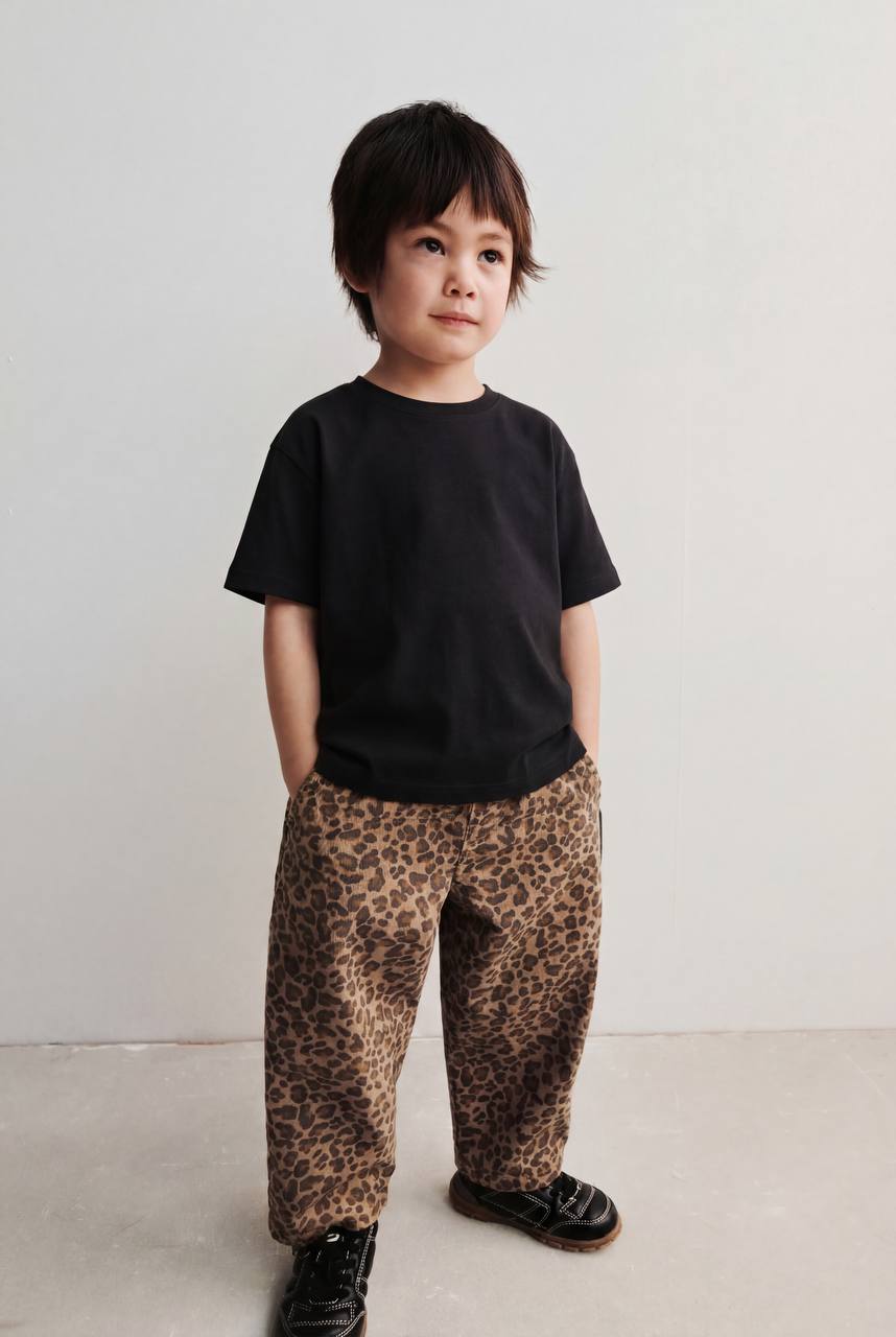 Leopar balon pantolon