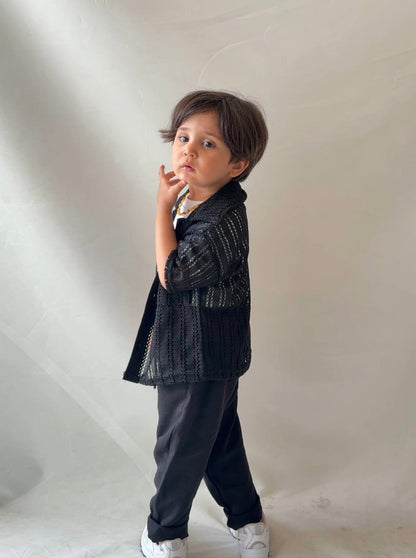 Erkek çocuk  yazlık siyah takım | Alpy kids