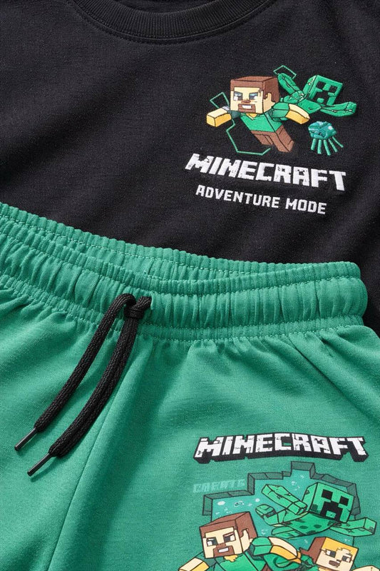 Erkek çocuk Minecraft yeşil takım