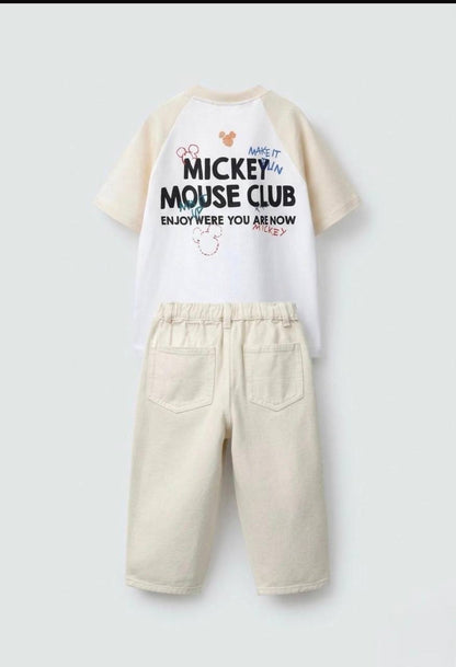 Erkek çocuk Z.R. model Mickey mouse takım