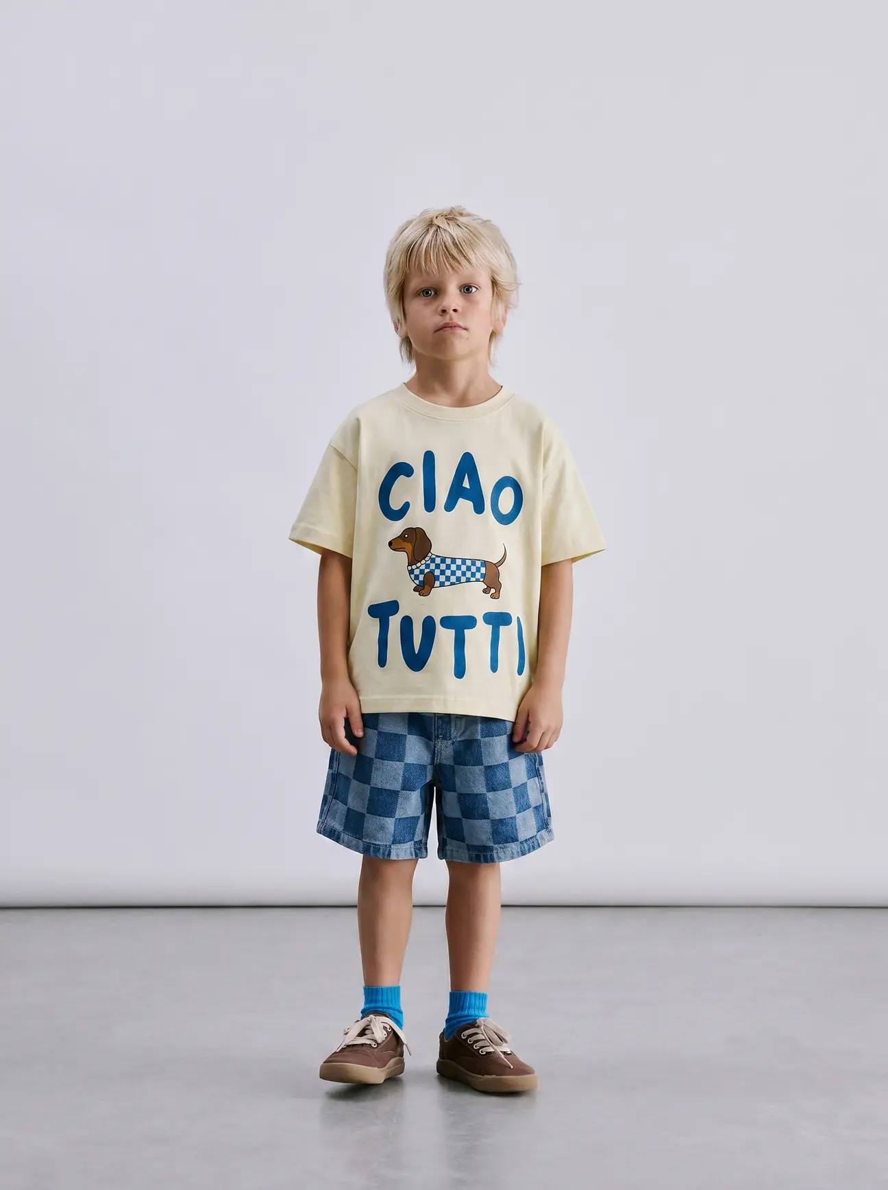Erkek çocuk ciao tutti t-shirt