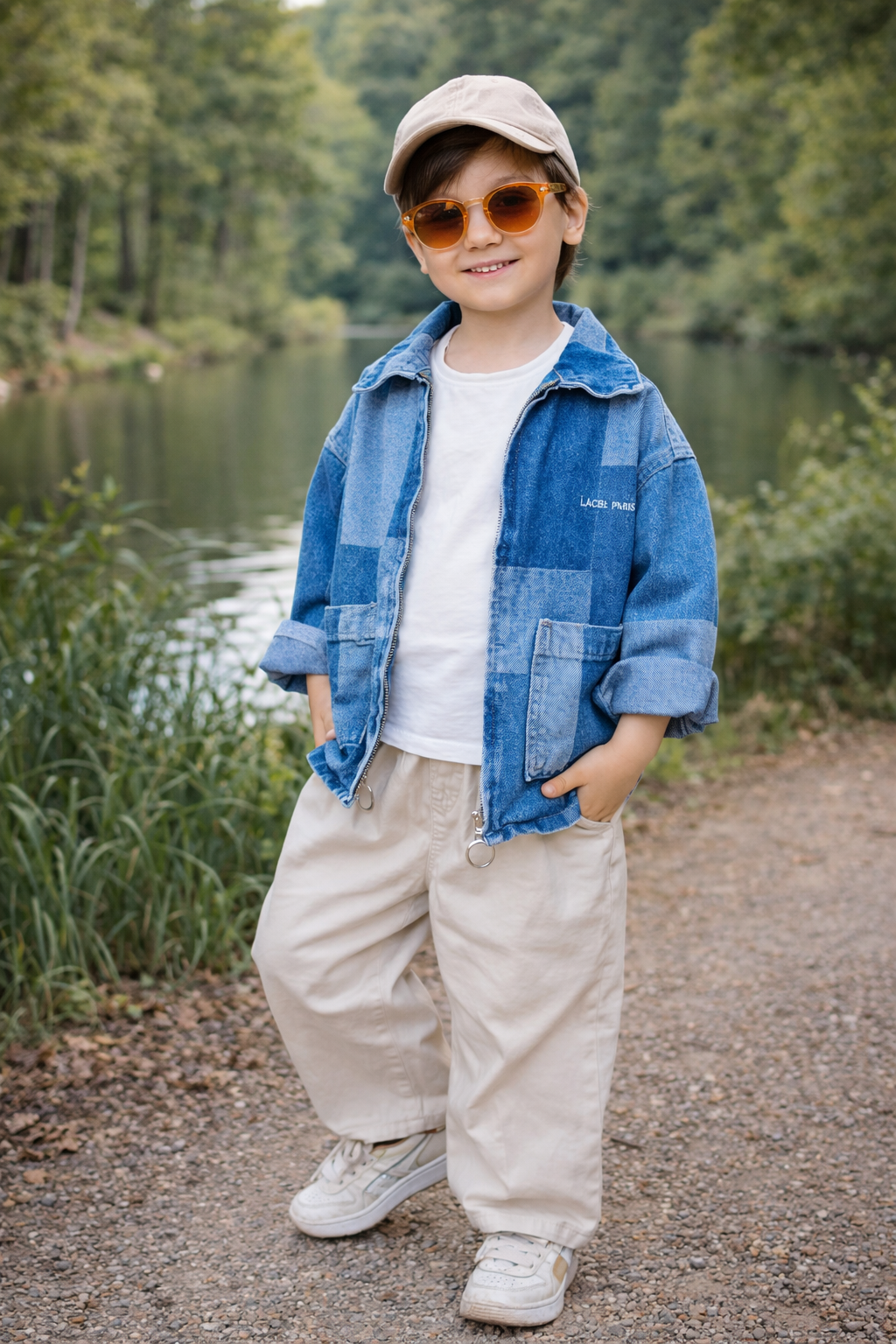 Parçalı Denim Ceket